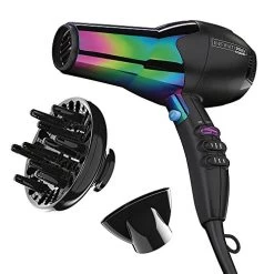 INFINITIPRO BY CONAIR Hair Dryer, 1875W Ion Choice Hair Dryer – Turn Ions ON For Smooth, Shiny Hair And OFF For More Fullness And Volume