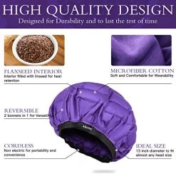 Cordless Deep Conditioning Heat Cap – Safe, Microwavable Heat Cap For Steaming, Heat Therapy For Hair, Flaxseed Seed Interior For Maximum Heat Retention (Second Generation) -Boutique Wig Shop 514rqPPocWL