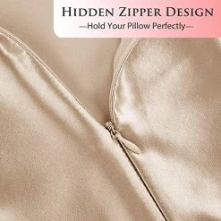 Ravmix Silk Pillowcase For Hair And Skin With Hidden Zipper, Both Sides 21Momme Silk, 1PCS, Standard Size 20×26inches, Beige 10 Ravmix Silk Pillowcase For Hair And Skin With Hidden Zipper, Both Sides 21Momme Silk, 1PCS, Standard Size 20×26inches, Beige -Boutique Wig Shop 5172JCCPSnL