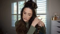 Alure Three Barrel Curling Iron Wand With LCD Temperature Display – 1 Inch Ceramic Tourmaline Triple Barrels, Dual Voltage Crimp -Boutique Wig Shop 517E7lWRzwL