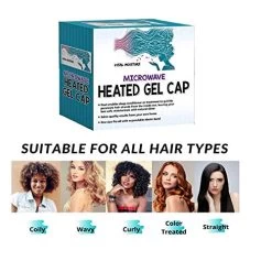 Deep Conditioning Heat Cap – Cordless Hair Steamer Deep Hair Treatment Cap Hair Styling And Treatment Steam Cap | Heat Therapy And Thermal Spa Hair Steamer Gel Cap – Black -Boutique Wig Shop 517IGJNobKL