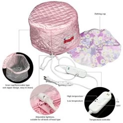 110V Hair Care Hat,Hair SPA Cap,Electric Hair Cap Thermal Cap For Hair Spa Home,Nourishing Care Hat With 3 Mode Temperature Control -Boutique Wig Shop 51A1Ems0OTL