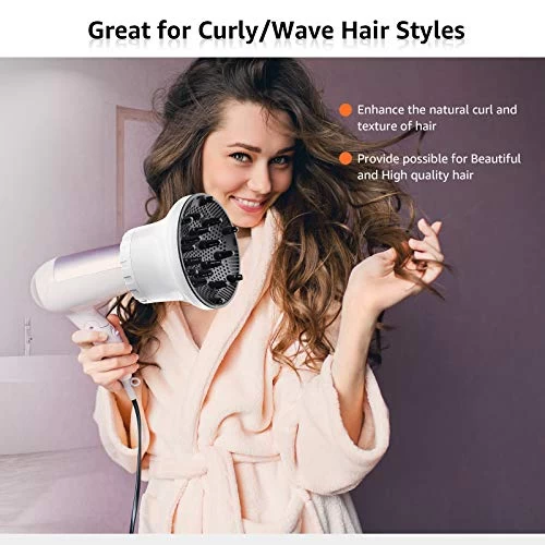 Universal Hair Diffuser Hair Dryer Diffuser Attachment For Curly Wave Thick And Nature Hair Profession Blow Dryer Diffuser Attachment Use Honeycomb Element Adjustable To 1.4-2.6 Inch For Dryer Nozzle 5 Universal Hair Diffuser Hair Dryer Diffuser Attachment For Curly Wave Thick And Nature Hair Profession Blow Dryer Diffuser Attachment Use Honeycomb Element Adjustable To 1.4-2.6 Inch For Dryer Nozzle - Image 5
