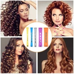 SPTHTHHPY Perm Rods And 100 Pieces 5 Sizes Hair Rollers With Hair Cold Wave Rods Hair Curler For Women Long Short Hair DIY Hairdressing Styling Tools(5 Colors) -Boutique Wig Shop 51E3RMWWagL