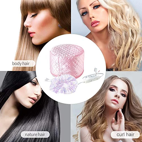 Hair Care Cap, 110V Yomagine Pink Hair Heat Treatment Cap, Deep Conditioning Heat Cap, Thermal Treatment Caps For Hair Spa, Beauty Steamer Nourishing Hat For Family Personal Care 5 Hair Care Cap, 110V Yomagine Pink Hair Heat Treatment Cap, Deep Conditioning Heat Cap, Thermal Treatment Caps For Hair Spa, Beauty Steamer Nourishing Hat For Family Personal Care - Image 5