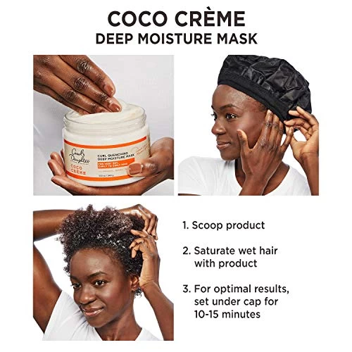 Carol’s Daughter Coco Creme Curl Quenching Deep Moisture Hair Mask For Very Dry Hair, With Coconut Oil And Mango Butter, Hair Mask For Curly Hair, 12 Oz 4 Carol’s Daughter Coco Creme Curl Quenching Deep Moisture Hair Mask For Very Dry Hair, With Coconut Oil And Mango Butter, Hair Mask For Curly Hair, 12 Oz - Image 4