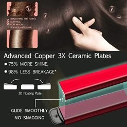 AXUF Hair Straightener, 2 In 1 Straightens & Curls With Adjustable Temp, Auto-Off Flat Iron, 1 Inch Dual Voltage – Flat Iron -Boutique Wig Shop 51HzB9rfyOL