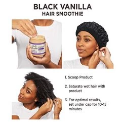 Carol’s Daughter Black Vanilla Moisture & Shine Hair Smoothie For Dry Hair And Dull Hair, With Shea Butter, Cocoa Butter And Vitamin B5, Paraben Free Hair Treatment, 8 Oz -Boutique Wig Shop 51KVGtjMYQL