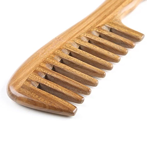 Breezelike Sandalwood Hair Comb – No Static Handmade Wide Tooth Comb – Natural Wooden Detangling Comb With Gift Box 3 Breezelike Sandalwood Hair Comb – No Static Handmade Wide Tooth Comb – Natural Wooden Detangling Comb With Gift Box - Image 3