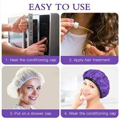 Cordless Deep Conditioning Heat Cap – Safe, Microwavable Heat Cap For Steaming, Heat Therapy For Hair, Flaxseed Seed Interior For Maximum Heat Retention (Second Generation) -Boutique Wig Shop 51NzZpEK2BGL