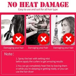 28 Pieces Hair Curlers Spiral Curls No Heat Wave Hair Curlers Styling Kit With 2 Pieces Styling Hooks For Most Kinds Of Hairstyles (45 Cm, Assorted Color) -Boutique Wig Shop 51P1FItpNuL