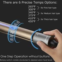 NITION Professional Salon Hair Straightener Argan Oil Ceramic Tourmaline Titanium Straightening Flat Iron For Healthy Styling,LCD 265°F-450°F,2-in-1 Curling Iron For All Hair Type,Gold,1 Inch Plate 10 NITION Professional Salon Hair Straightener Argan Oil Ceramic Tourmaline Titanium Straightening Flat Iron For Healthy Styling,LCD 265°F-450°F,2-in-1 Curling Iron For All Hair Type,Gold,1 Inch Plate -Boutique Wig Shop 51QDPHeC2B3L