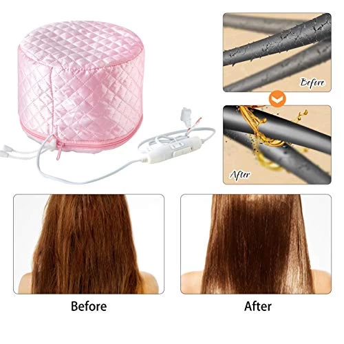 Hair Care Cap, 110V Yomagine Pink Hair Heat Treatment Cap, Deep Conditioning Heat Cap, Thermal Treatment Caps For Hair Spa, Beauty Steamer Nourishing Hat For Family Personal Care 3 Hair Care Cap, 110V Yomagine Pink Hair Heat Treatment Cap, Deep Conditioning Heat Cap, Thermal Treatment Caps For Hair Spa, Beauty Steamer Nourishing Hat For Family Personal Care - Image 3