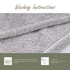 MyHomeBody Hair Towel Wrap | Luxury Rapid-Dry Hair-Drying Turban | Ultra Soft And Quick Drying Absorbent Charcoal Fiber, With Coconut Shell Button – Gray -Boutique Wig Shop 51RUDuSCpLL