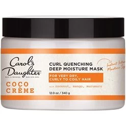Carol’s Daughter Coco Creme Curl Quenching Deep Moisture Hair Mask For Very Dry Hair, With Coconut Oil And Mango Butter, Hair Mask For Curly Hair, 12 Oz