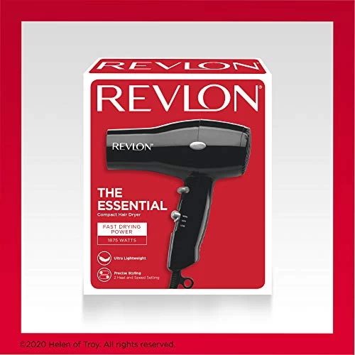 Revlon Compact Hair Dryer | 1875W Lightweight Design, Perfect For Travel, (Black) 6 Revlon Compact Hair Dryer | 1875W Lightweight Design, Perfect For Travel, (Black) - Image 6