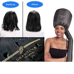 Hair Dryer Bonnet W/A Headband Integrated That Reduces Heat Around Ears & Neck – Hair Dryer Hooded Diffuser Cap For Curly, Speeds Up Drying Time, Safety Deep Conditioning At Home – Portable, Large -Boutique Wig Shop 51Z6hIv7a2BL