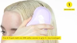 Tangle Teezer The Fine And Fragile Detangling Brush, Dry And Wet Hair Brush Detangler For Color-Treated, Fine And Fragile Hair, Mint Violet -Boutique Wig Shop 51afM33VPEL