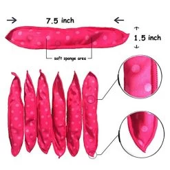 Aimin Hair Soft Overnight Hair Rollers No Heat Sleep In Hair Curlers For Thick Hair Large Cloth Pillow Hair Roller For Long Hair Curlers Sponge Foam DIY Gift Product (30 Pcs, Pink) -Boutique Wig Shop 51aqTlU5RUL