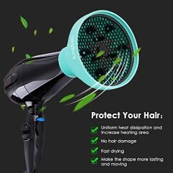 Collapsible Hair Dryer Diffuser + Scalp Massager Shampoo Brush- Silicone Blow Dryer Diffuser Attachment – Lightweight Portable Hair Diffuser -Boutique Wig Shop 51eMyxdCKVL