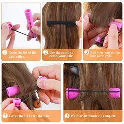 SPTHTHHPY Perm Rods And 100 Pieces 5 Sizes Hair Rollers With Hair Cold Wave Rods Hair Curler For Women Long Short Hair DIY Hairdressing Styling Tools(5 Colors) -Boutique Wig Shop 51gjHv0vK1L