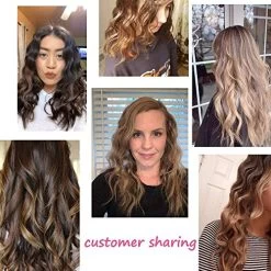 3 Barrel Curling Iron Wand Dual Voltage Hair Crimper With LCD Temp Display – 1 Inch Ceramic Tourmaline Triple Barrels, Temperature Adjustable Portable Hair Waver Heats Up Quickly (Pink) -Boutique Wig Shop 51jppY92BwlL