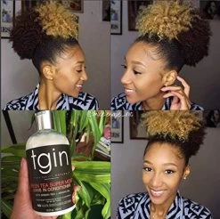 Tgin Green Tea Super Moist Leave-in Conditioner For Natural Hair – Protective Styles – Dry Hair – Curly Hair – Promotes Growth – Lightweight – Natural Hair – Moisture – 13 Oz -Boutique Wig Shop 51js5 IS4ML