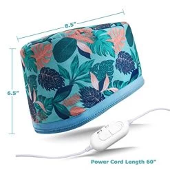 VICARKO Hair Steamer Thermal Heat Cap 𝐄𝐱𝐭𝐞𝐧𝐝𝐞𝐝 𝐂𝐨𝐫𝐝 Deep Conditioning Natural Black Hair Scalp Treatment Spa Hot Head Care Electric For Home Use -Boutique Wig Shop 51kVx4GEQkL