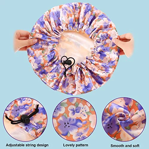5 Pieces Kids Satin Bonnets Adjustable Sleeping Caps Reversible Satin Night Hats Soft Colorful Satin Cap For Toddler Child Teens 6 5 Pieces Kids Satin Bonnets Adjustable Sleeping Caps Reversible Satin Night Hats Soft Colorful Satin Cap For Toddler Child Teens - Image 6