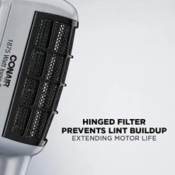 Conair 3-in-1 Styling Hair Dryer, 1875W Hair Dryer With Ionic Technology And 3 Attachments -Boutique Wig Shop 51mwReaAmiL