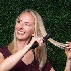 SRI Infrarose Styler Flat Iron – One Pass Hair Straightening – Infrared Light Therapy – Dual Voltage – Adjustable Temperature – Ceramic Plates – Auto Shut Off – Locking Safety Latch – Anti-Tangle Cord 9 SRI Infrarose Styler Flat Iron – One Pass Hair Straightening – Infrared Light Therapy – Dual Voltage – Adjustable Temperature – Ceramic Plates – Auto Shut Off – Locking Safety Latch – Anti-Tangle Cord -Boutique Wig Shop 51nEefpBvCL