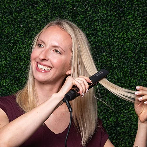 SRI Infrarose Styler Flat Iron – One Pass Hair Straightening – Infrared Light Therapy – Dual Voltage – Adjustable Temperature – Ceramic Plates – Auto Shut Off – Locking Safety Latch – Anti-Tangle Cord 3 SRI Infrarose Styler Flat Iron – One Pass Hair Straightening – Infrared Light Therapy – Dual Voltage – Adjustable Temperature – Ceramic Plates – Auto Shut Off – Locking Safety Latch – Anti-Tangle Cord - Image 3