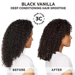 Carol’s Daughter Black Vanilla Moisture & Shine Hair Smoothie For Dry Hair And Dull Hair, With Shea Butter, Cocoa Butter And Vitamin B5, Paraben Free Hair Treatment, 8 Oz -Boutique Wig Shop 51p 3YKQnrL
