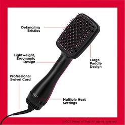 Revlon One-Step Hair Dryer And Styler | Detangle, Dry, And Smooth Hair, (Black) -Boutique Wig Shop 51rBrKb1ddL