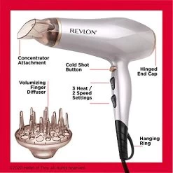 Revlon 1875W Titanium Hair Dryer, 1 Count (Pack Of 1) -Boutique Wig Shop 51vGizIfmGL