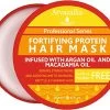 Arvazallia Fortifying Protein Hair Mask And Deep Conditioner With Argan Oil And Macadamia Oil Hair Repair Treatment For Damaged, Brittle, Or Thinning Hair – Promotes Natural Hair Growth