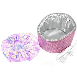 YVONNE Electric Thermal Heat Cap Deep Conditioning Hair Scalp Treatment Spa Hot Head Care For Home With 2 Mode Temperature Control (Pink) -Boutique Wig Shop 51wvwDwZYCL