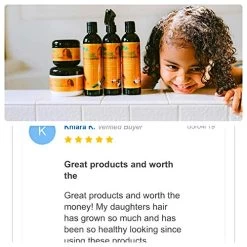 Kid’s Hydrating & Strengthening Shampoo & Conditioner Set (formulated With Biotin, Wheat Protein, Vitamin B5, Argan Oil, Aloa Vera & More) -Boutique Wig Shop 51zpzuASpuL
