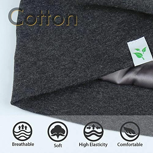 Winitas Satin Lined Sleep Cap For Men With Curly Hair Dreadlocks 5 Winitas Satin Lined Sleep Cap For Men With Curly Hair Dreadlocks - Image 5