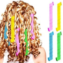 42 Pieces Spiral Curlers Wave Curls Kit, No Heat Hair Curlers Styling, 40 Pieces Hair Curler Rollers Curling Rods 2 Pieces Styling Hooks For Hair Supplies (45 Cm A/ 17.7 Inch) -Boutique Wig Shop 61U2BY5Izd4L