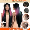 Motown Tress Premium Synthetic 13x6 Faux Skin HD Invisible Lace Wig - LS136.CHIC