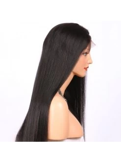 Natural Looking Straight Full Lace Human Hair Wigs For Black Women With Baby Hair -Boutique Wig Shop 7a natural looking light yaki straight full lace human hair wigs for black women 100 human 3