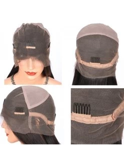 Natural Looking Straight Full Lace Human Hair Wigs For Black Women With Baby Hair -Boutique Wig Shop 7a natural looking light yaki straight full lace human hair wigs for black women 100 human 5