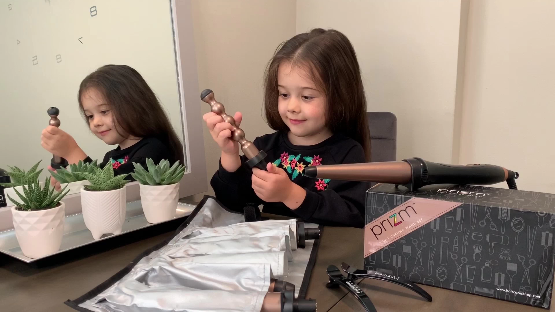 Prizm 5-in-1 Curling Iron Wand Set, LED Display, 11 Temp Settings, 0.6 To 1.25 Inch Interchangeable Tourmaline Ceramic Barrels, Hair Curler For Wavy/Air Bang/Ringlet/Spiral With Heat Resistant Glove 7 Prizm 5-in-1 Curling Iron Wand Set, LED Display, 11 Temp Settings, 0.6 To 1.25 Inch Interchangeable Tourmaline Ceramic Barrels, Hair Curler For Wavy/Air Bang/Ringlet/Spiral With Heat Resistant Glove - Image 7