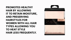 Kitsch 100% Satin Pillowcase With Zipper | Softer Than Silk | Cooling Satin Pillowcase | Satin Pillow Case Cover | Vegan Silk Pillowcase For Hair & Skin | Standard/Queen Silk Pillowcase (Blush) -Boutique Wig Shop 81VX5o9wB3L