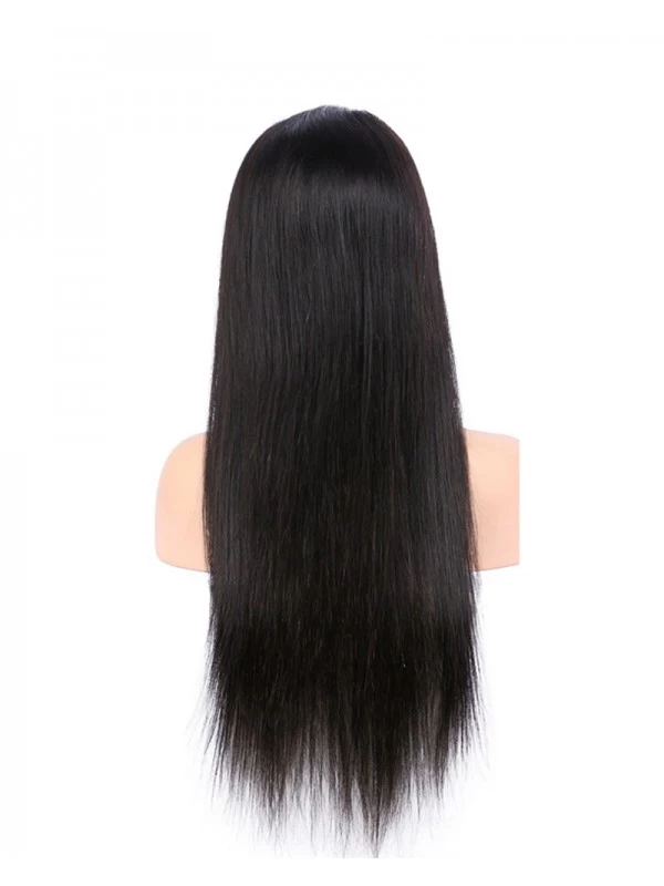 Silky Straight Brazilian Full Lace Human Hair Wigs With Baby Hair Remy Hair Pre Plucked Glueless Lace Wigs Bleached Knots 3 Silky Straight Brazilian Full Lace Human Hair Wigs With Baby Hair Remy Hair Pre Plucked Glueless Lace Wigs Bleached Knots - Image 3