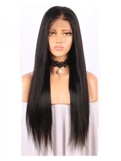Glueless Full Lace Human Hair Wigs For Black Women Pre Plucked Natural Hairline Straight Brazilian Remy Hair Lace Wigs