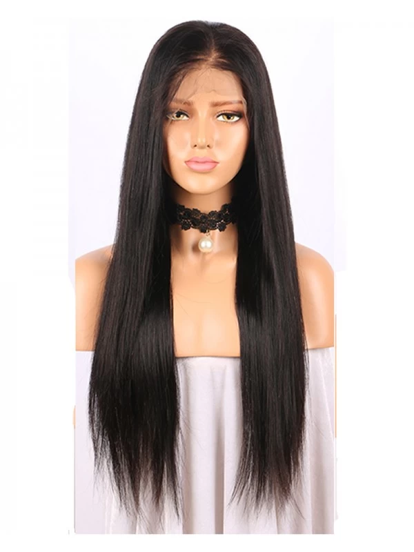 Glueless Full Lace Human Hair Wigs For Black Women Pre Plucked Natural Hairline Straight Brazilian Remy Hair Lace Wigs 1 Glueless Full Lace Human Hair Wigs For Black Women Pre Plucked Natural Hairline Straight Brazilian Remy Hair Lace Wigs