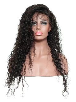 Lace Front Human Hair Wigs For Black Women Pre Plucked 250% Density Curly Brazilian Remy Hair Wig Bleached Knots