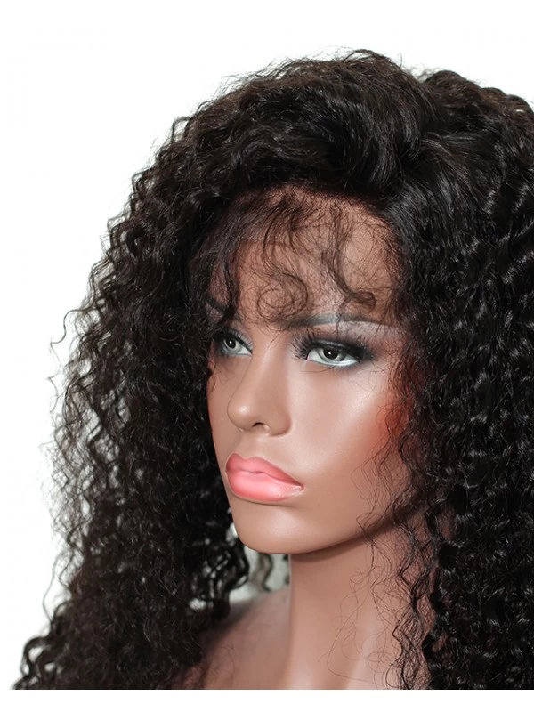 250% Density Curly Lace Front Human Hair Wigs For Black Women With Baby Hair Pre Plucked Bleached Knots Brazilian Remy 3 250% Density Curly Lace Front Human Hair Wigs For Black Women With Baby Hair Pre Plucked Bleached Knots Brazilian Remy - Image 3